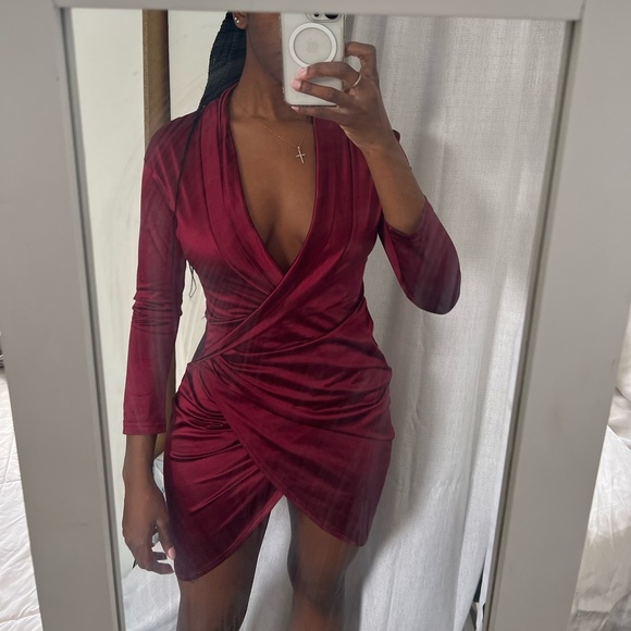 Silk Red Dress - Picture 4 of 8